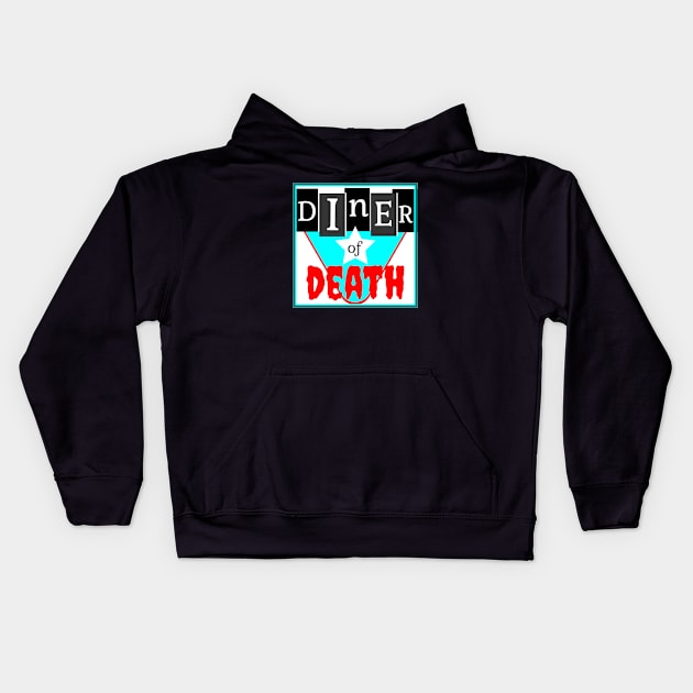 Diner of Death Kids Hoodie by L'Appel du Vide Designs by Danielle Canonico